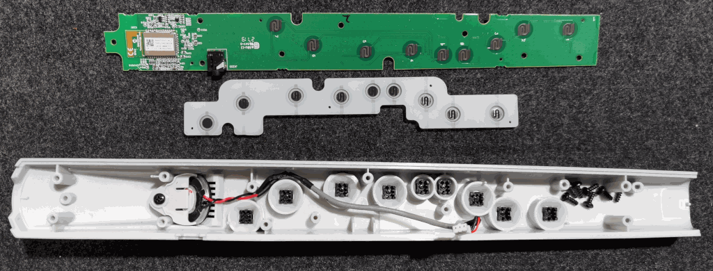 Roland Aerophone Mini AE-01 - Internals - top keypad and keys